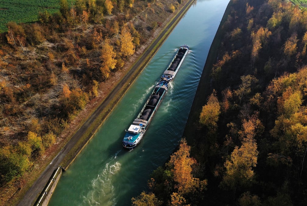 Deuxième année de recul consécutif pour le fret fluvial français.