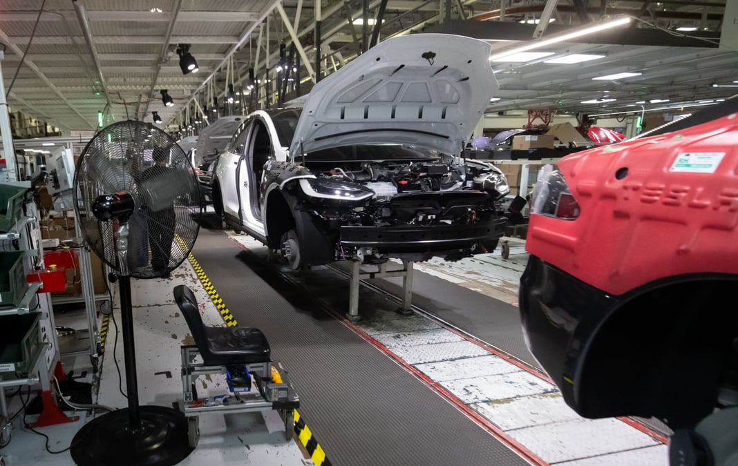 usine de voitures électriques tesla
