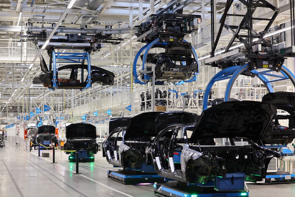 Une usine automobile a sindelfingen pres de stuttgart, en allemagne