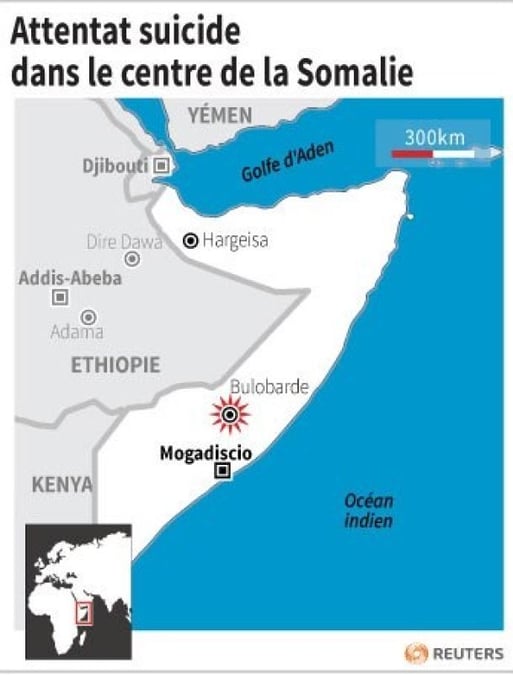 Attentat suicide à la voiture piégée à Bulobarde en Somalie