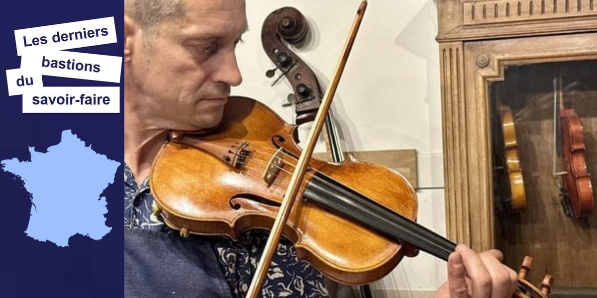 Jusqu'à deux ans d'attente pour commander un violon : Yves-Antoine Gachet, luthier à Mirecourt.