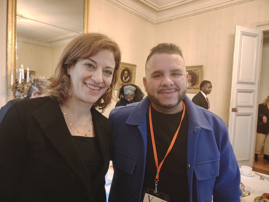La ministre de la Ville, Juliette Méadel, et le délégué général de l'association Diversidays, Anthony Babkine.