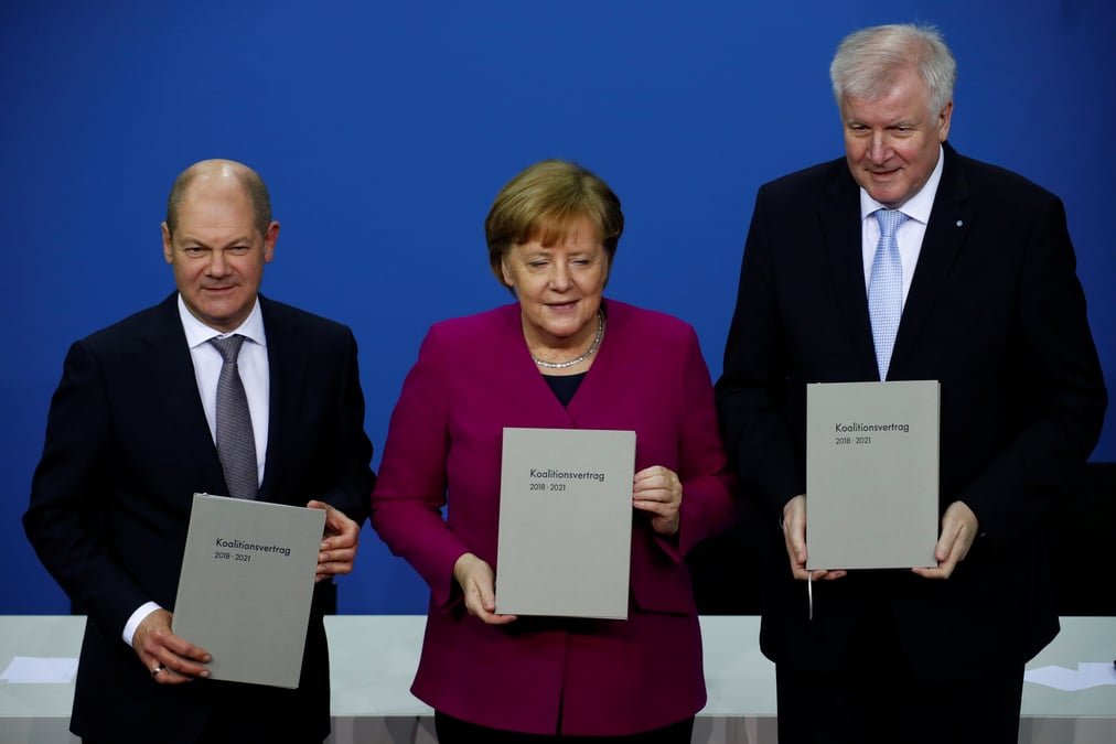Tensions a la cdu avant l'investiture du gouvernement allemand