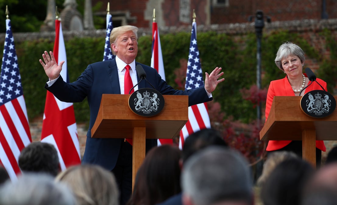 L'immigration, "une chose tres negative pour l'europe", dit trump