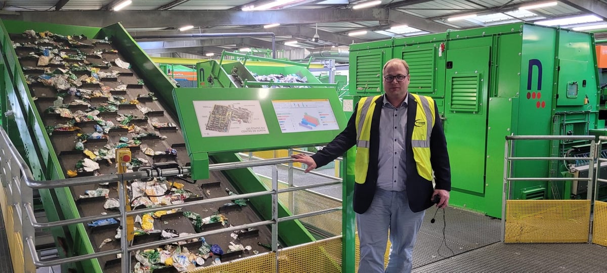 Geoffroy Secula, dirigeant de Bourgogne Recyclage sur le centre de surtri de Ruffey-Les-Beaune