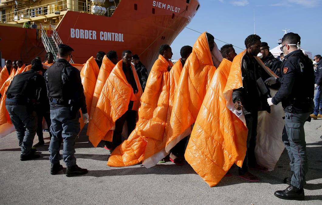 Environ 3.700 personnes recuperees en mer par l'italie