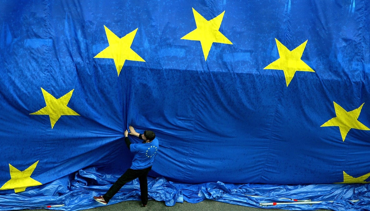 Europe, zone euro, Commission européenne, Bruxelles, drapeau, étoiles, flag,