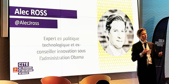 Alec Ross, à la Cité de l'économie (Montpellier)