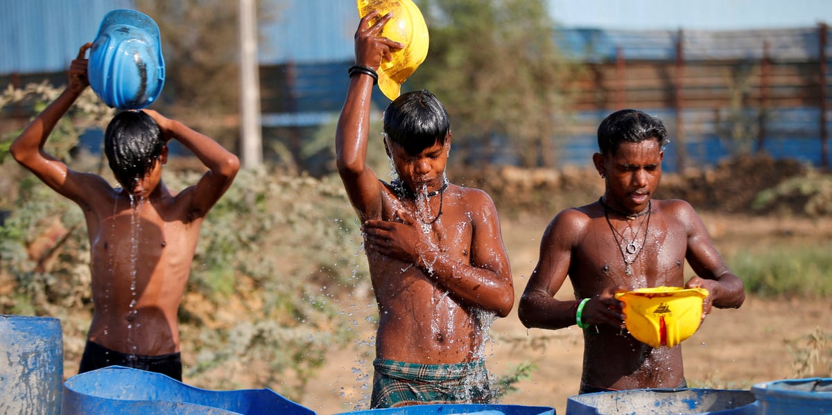 Records de chaleur en inde pour un mois d'avril