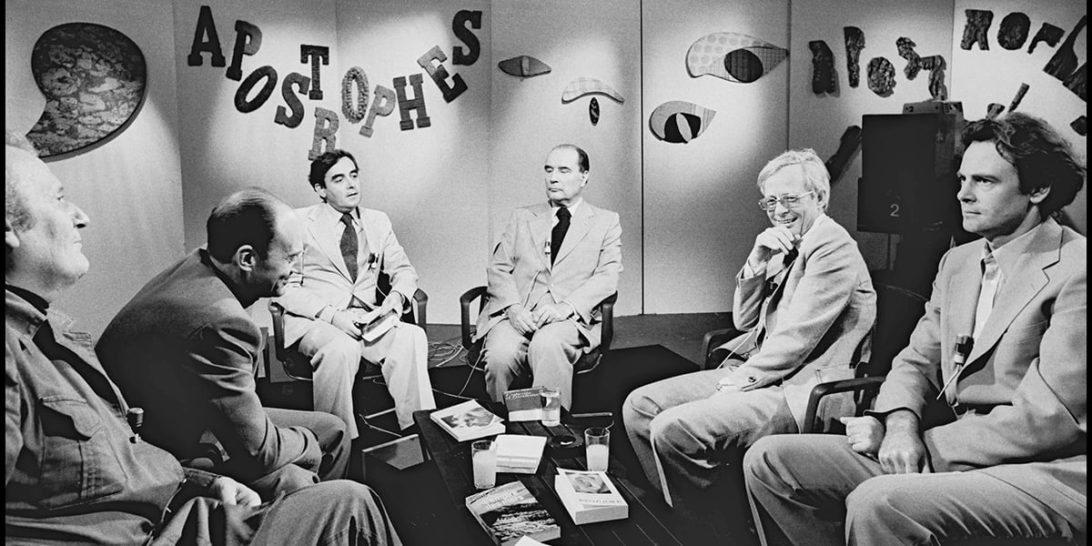 Patrick Modiano sur le plateau d’« Apostrophes » le 15 septembre 1978.