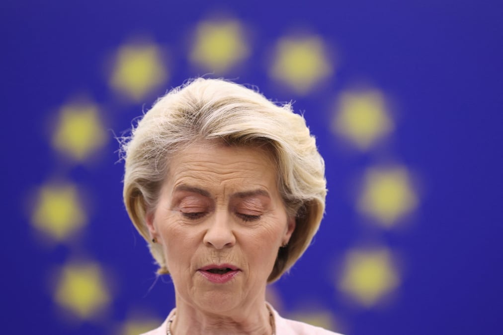 Ursula von der leyen s'adresse aux legislateurs avant le vote pour choisir le prochain president de la commission europeenne