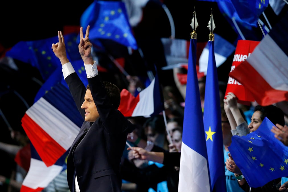 Macron augmente son avance