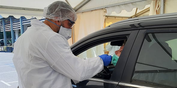 Dans le cadre de la crise sanitaire du Covid-19, le groupe Inovie déployé 42 drives, y compris dans des zones rurales.