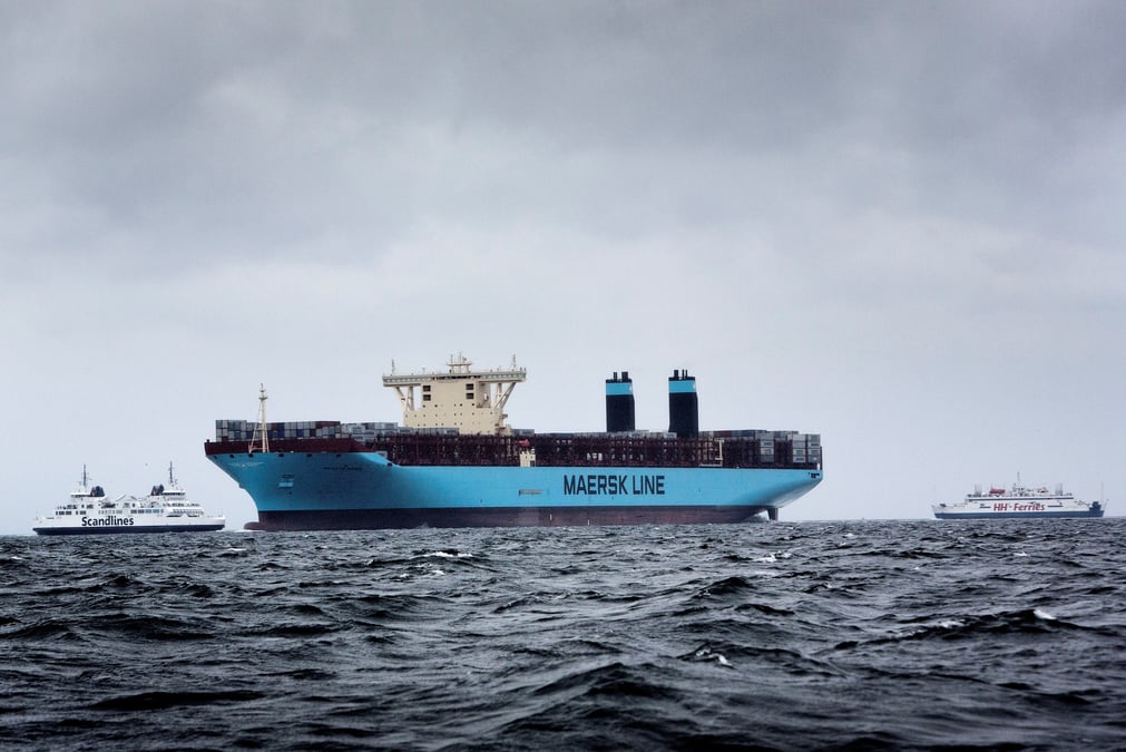 Le petrolier majestic maersk en mer