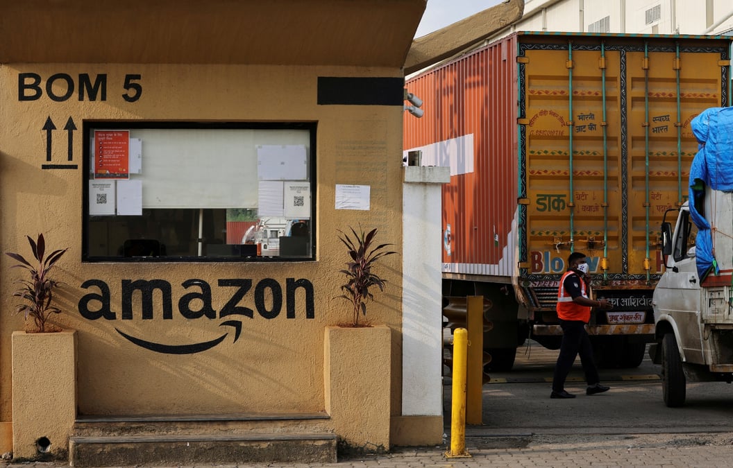 Un centre de stockage amazon