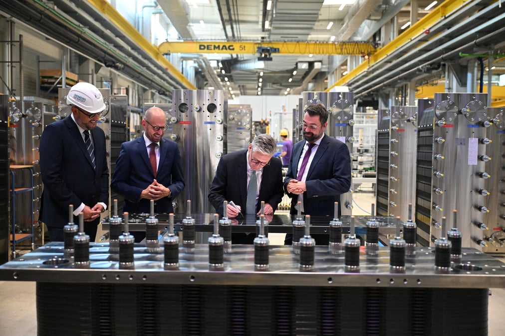 Le premier ministre britannique keir starmer en visite a berlin