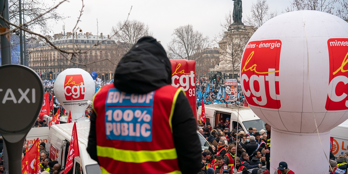 Manifestation réforme retraite EDF CGT