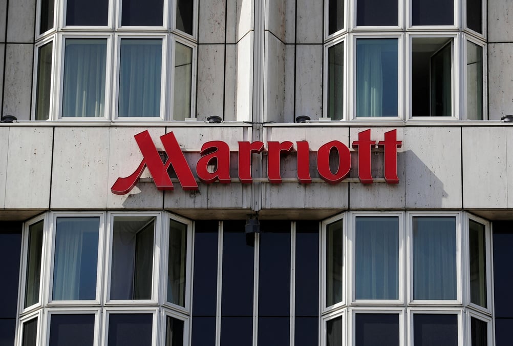 Photo d'archives du logo de marriott