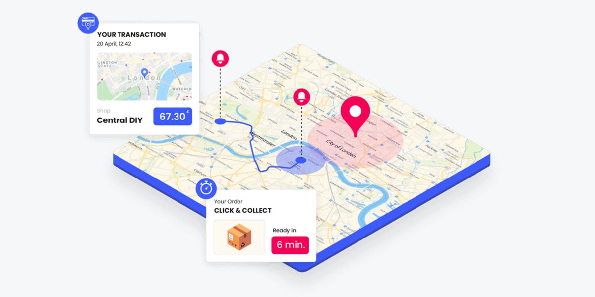 La solution Woosmap est une plateforme de géolocalisation intelligente dont l'API, intégrée aux sites web commerçants, permet notamment aux consommateurs de vérifier la disponibilité d'un produit dans un magasin.