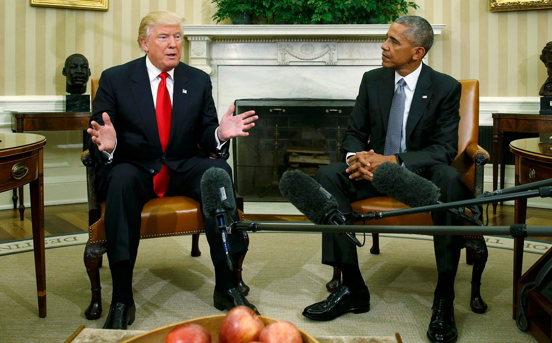Obama et trump entament la transition