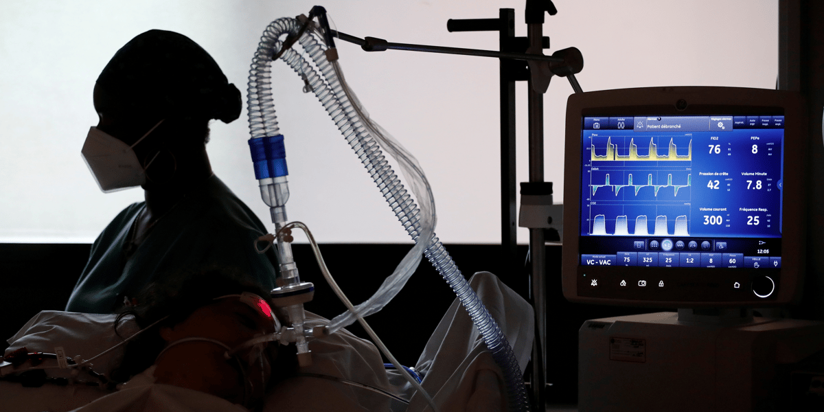 hôpital, respirateur, soins intensifs, Saint-Denis
