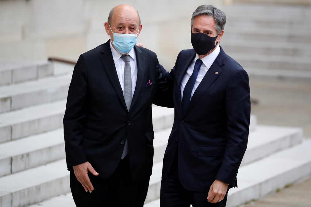 Blinken et le drian devraient se rencontrer jeudi