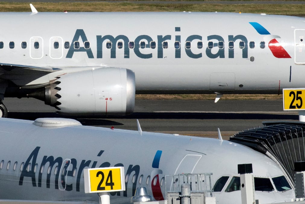 Les avions d'American Airlines sont restés cloués au sol durant une heure.