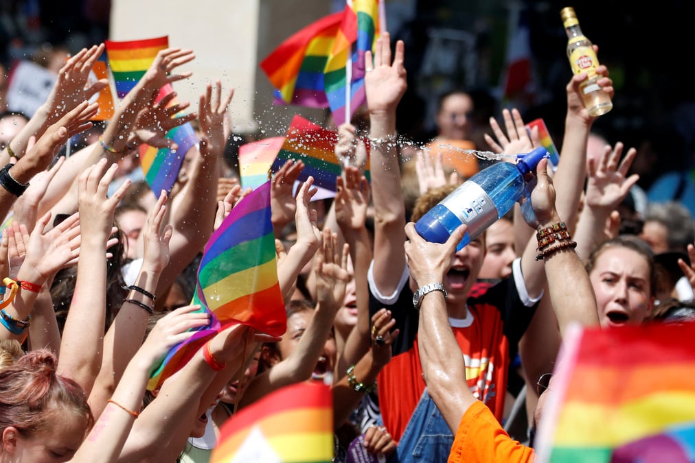 Paris Pride Parade 2018, Marche des fiertés LGBT, lesbiennes, gays, bisexuel.le.s, transgenres,