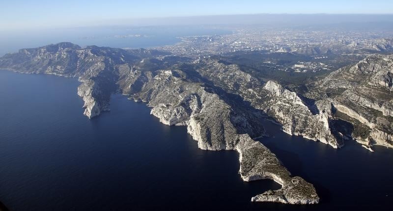 Incendie pres du parc national des calanques
