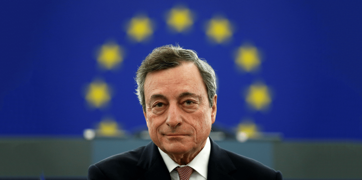 Fin octobre, la Française Christine Lagarde succédera à Mario Draghi (en photo). Elle sera la première femme à occuper le poste au cœur du pilotage de la zone euro.