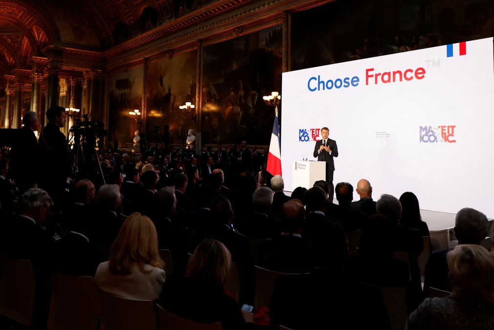 Sommet de l'investissement "choose france" a versailles