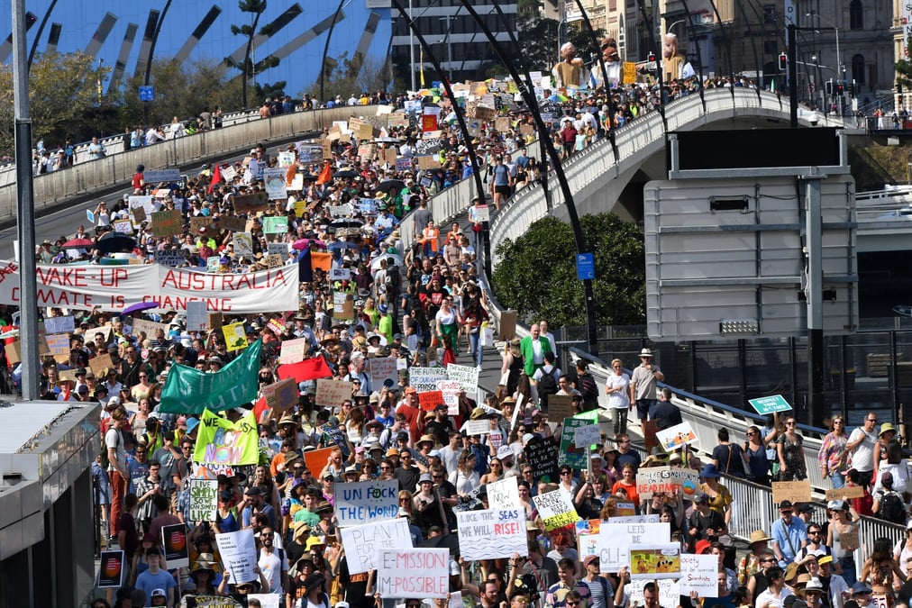 Coup d'envoi en australie d'une journee mondiale pour le climat