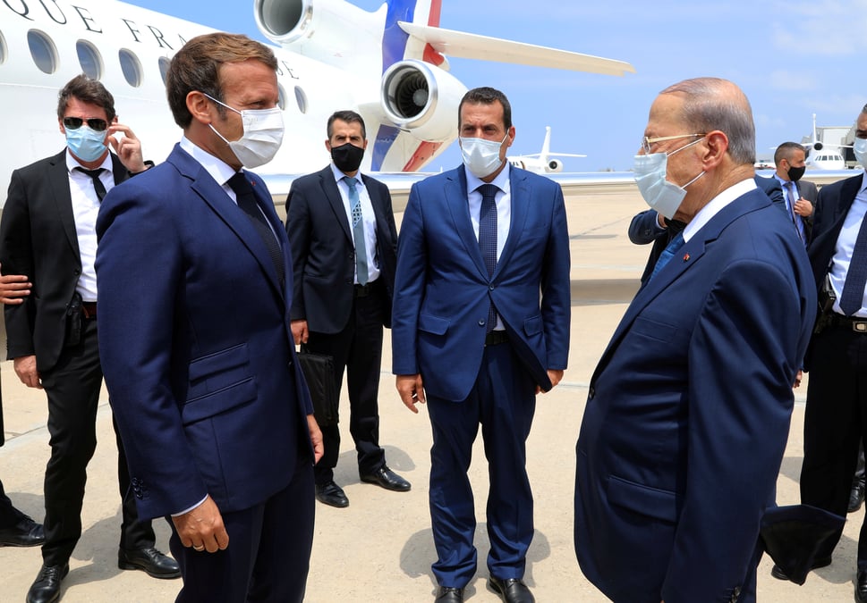 A beyrouth, capitale sinistree, macron demande des reformes