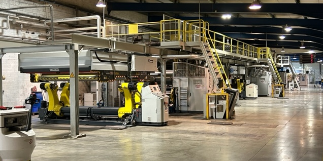 A Le Bosc (Hérault), Ondupack produit chaque année 30 millions de m2 d'emballages en carton.