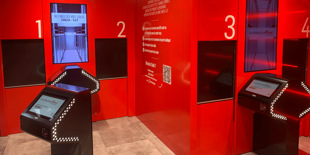 Une station colis Ouidrop a été installée au Forum des Halles à Paris.