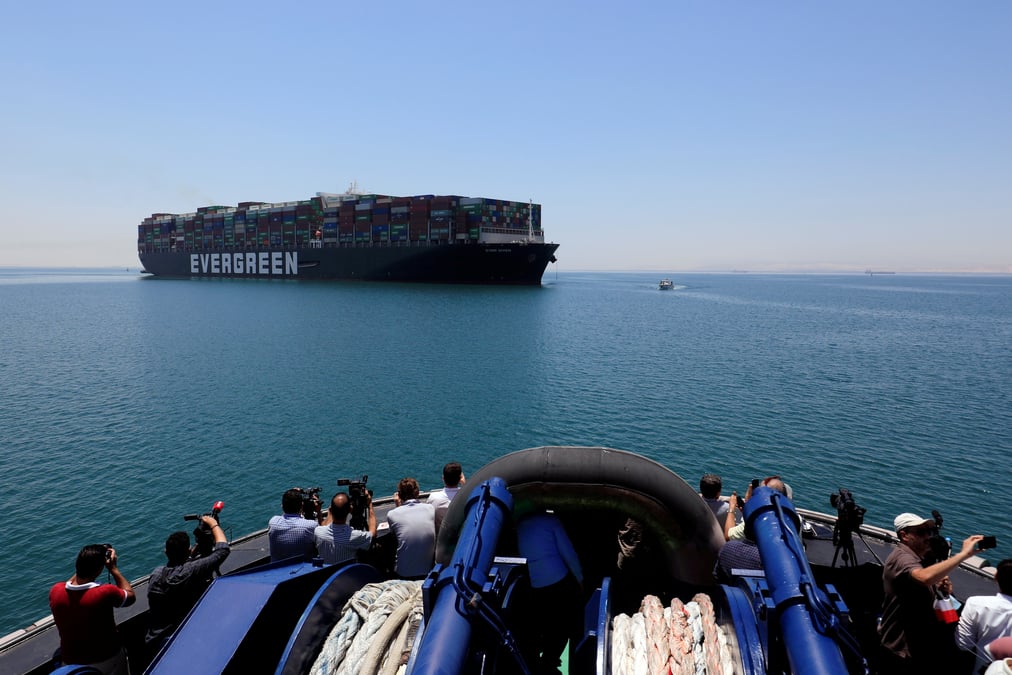 Record de recettes annuelles pour le canal de suez malgre l'ever given