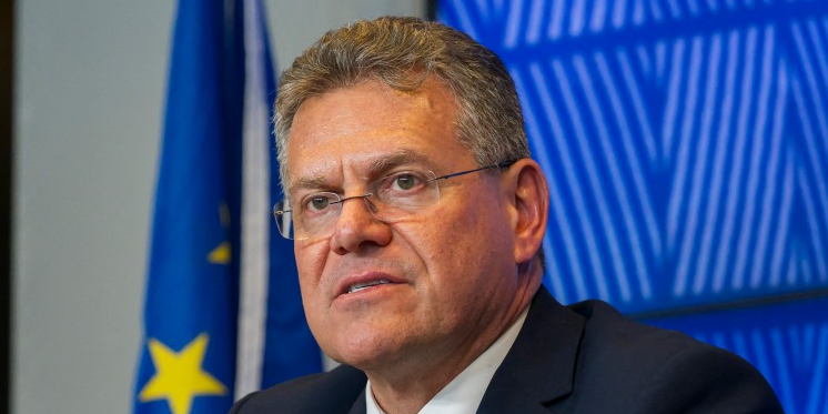 Maros Sefcovic, commissaire européen en charge du Commerce.