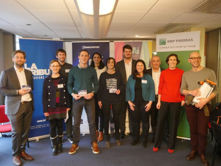 Le jury et les lauréats d'étape nantaise de 10.000 startups pour changer le monde.