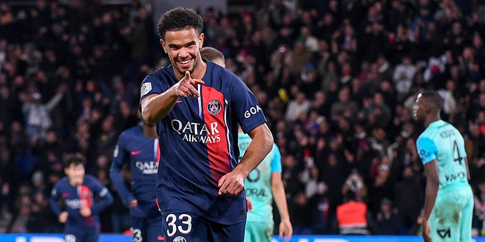 Vendredi au Parc des Princes après son but contre Montpellier (3-0).