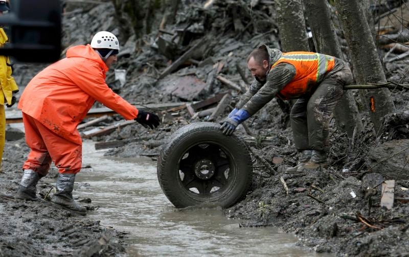 Trente disparus dans le glissement de terrain aux Etats-Unis