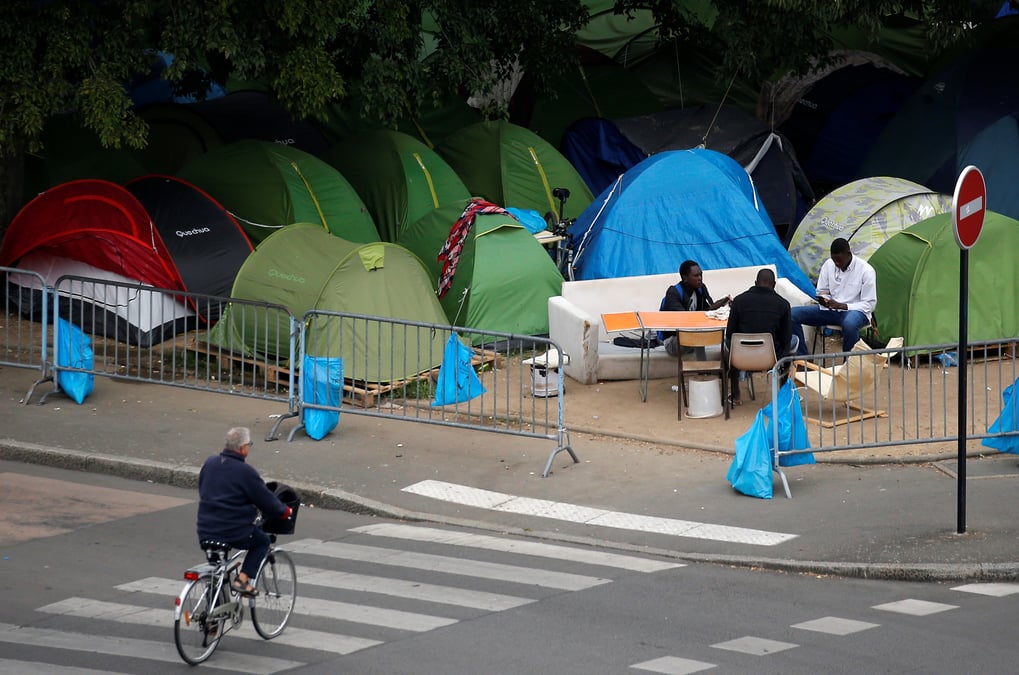 Les migrants du square daviais de nouveau evacues a nantes