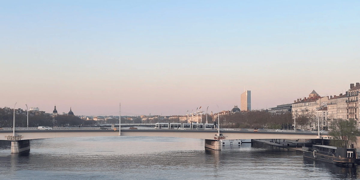 Paysage Lyon et son fleuve
