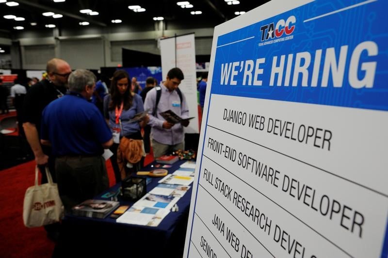 Net tassement des creations d'emplois en mars aux usa
