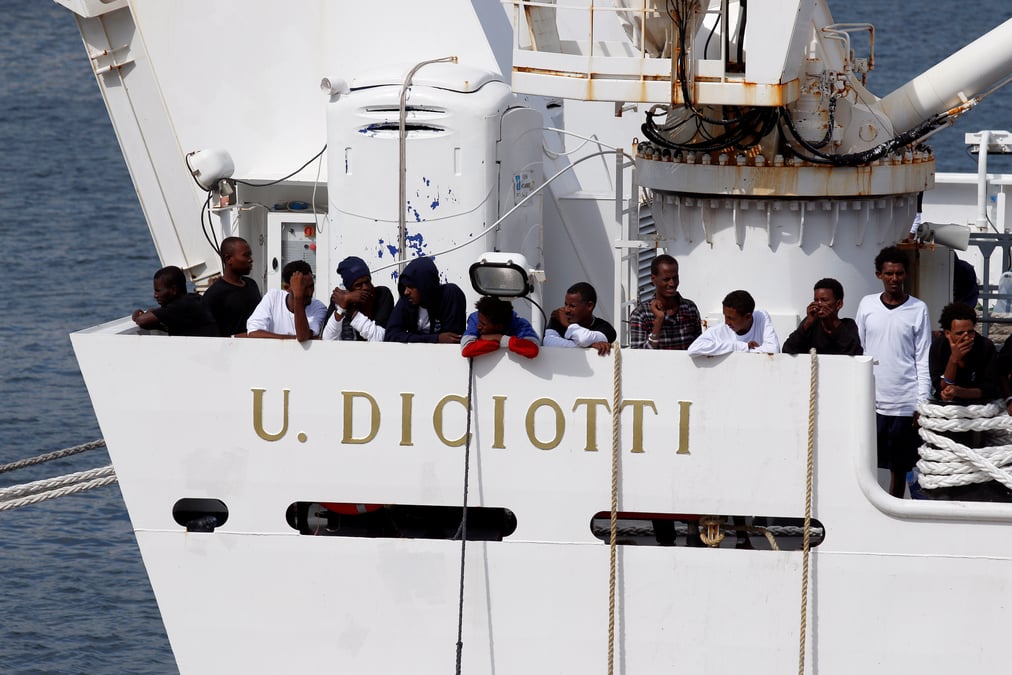 Pas d'accord a bruxelles sur le sort des migrants du diciotti