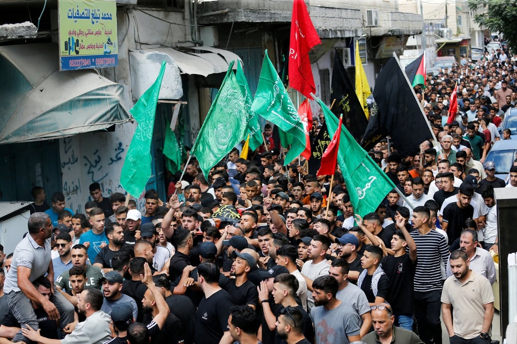 Funerailles de milad munther al-ra'i, un adolescent palestinien tue lors d'affrontements avec les troupes israeliennes