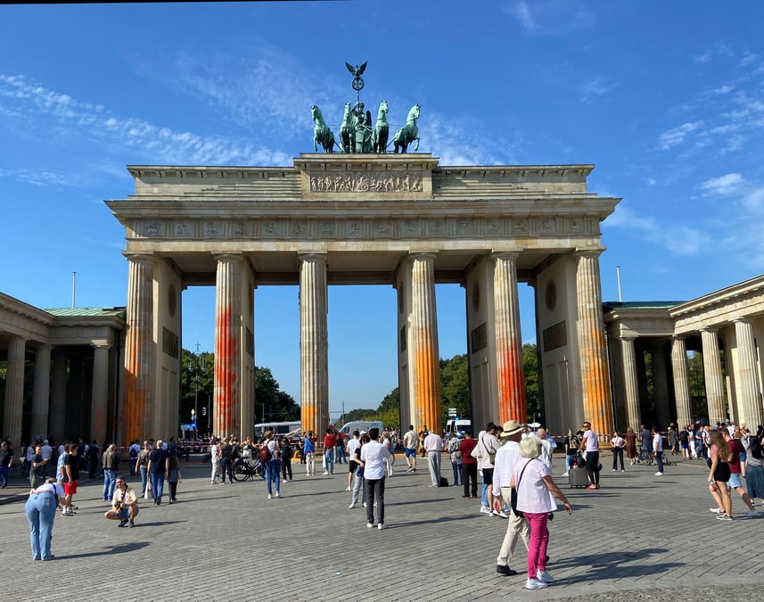 La porte de brandebourg a berlin, en allemagne