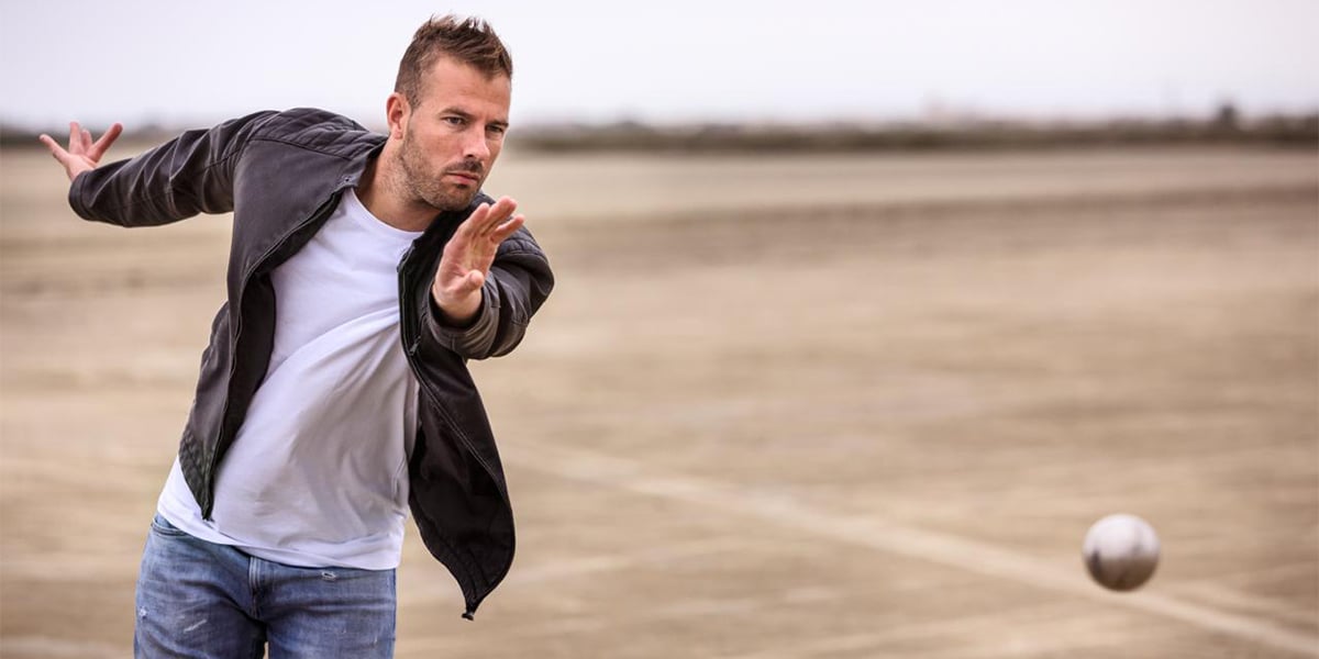Dylan Rocher, neuf fois champion du monde de pétanque.