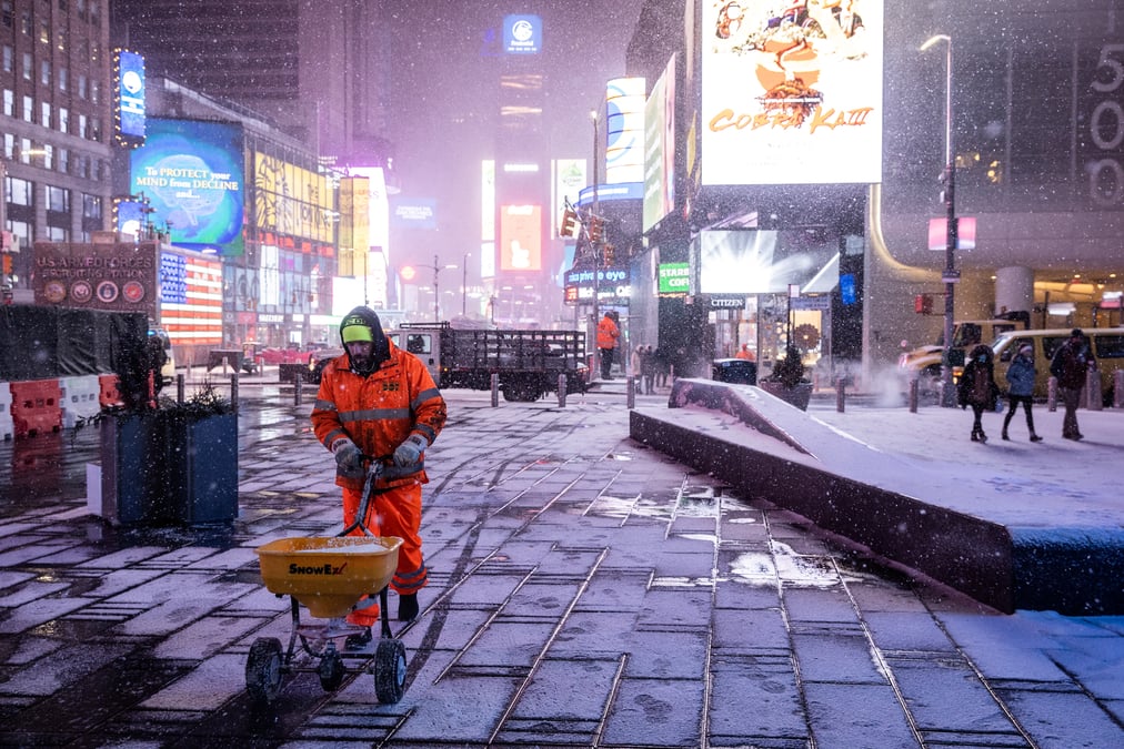 Une tempete de neige "dangereuse" frappe le nord-est des etats-unis