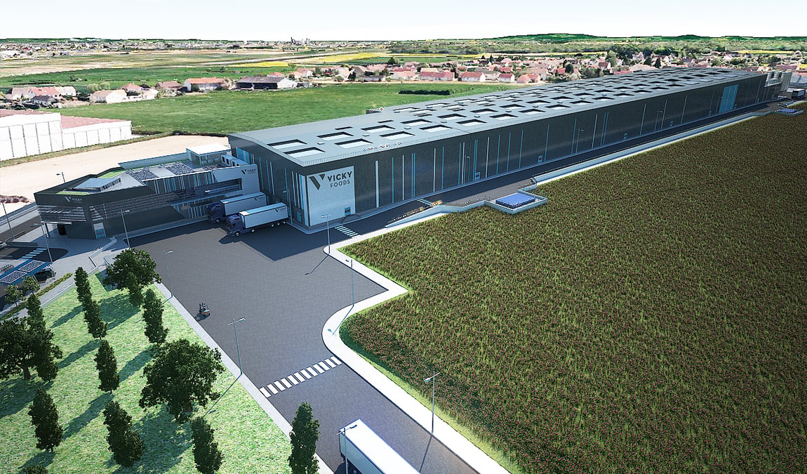 Représentation de l’usine VickyFoods à SaôneOr