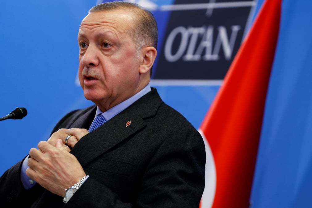 La turquie opposee a l'adhesion de la finlande et de la suede a l'otan, dit erdogan